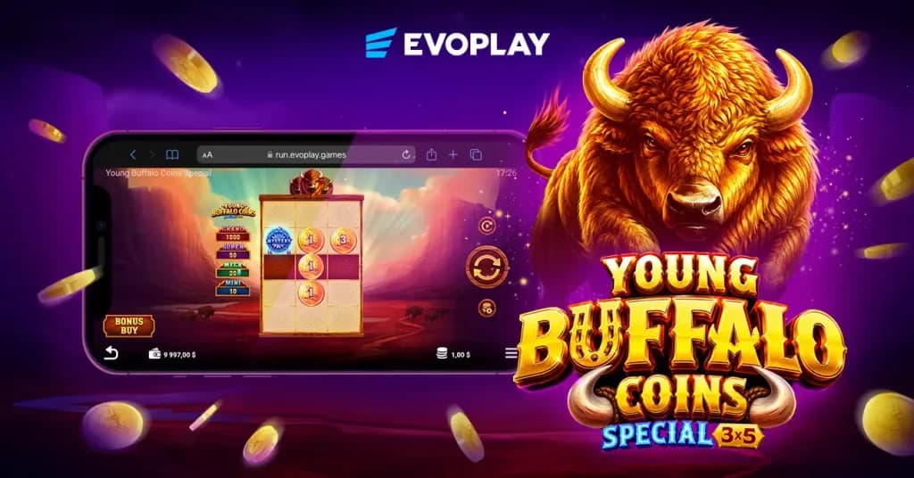 Evoplay levels up the Young Buffalo series with Young Buffalo Coins Special