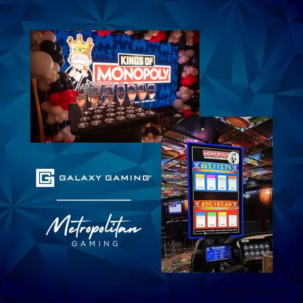 Galaxy Gaming and Metropolitan Gaming extend MONOPOLY table games success beyond London