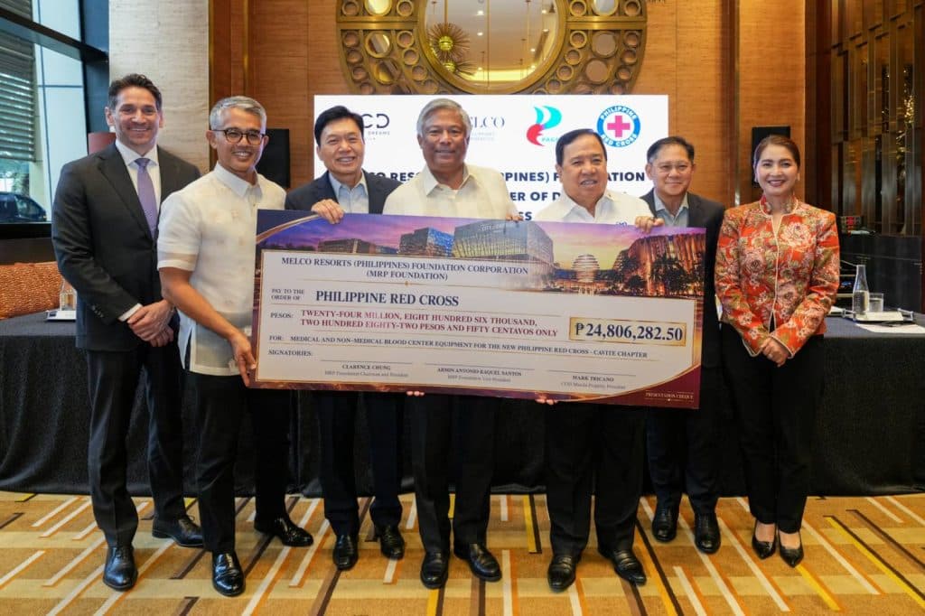 Melco Foundation donates PHP24.8 million in equipment to Red Cross Cavite