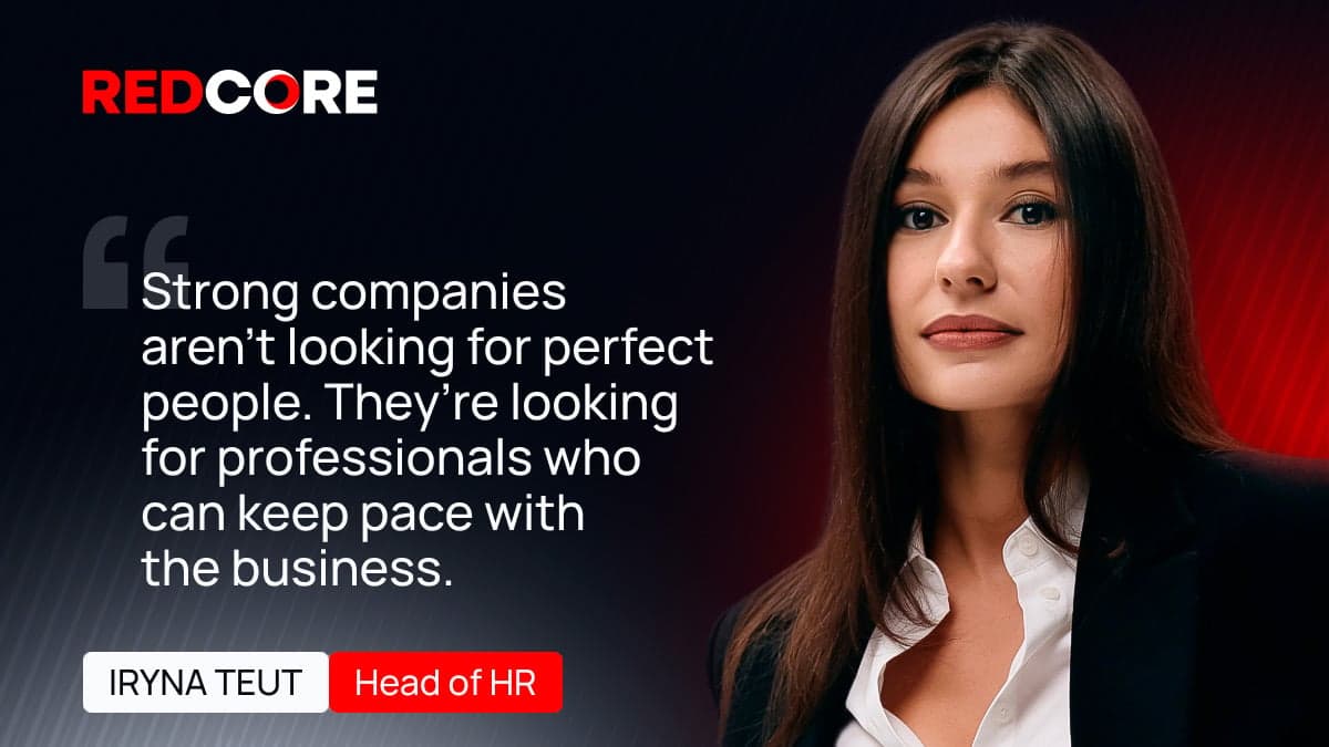 "Strong companies aren’t looking for perfect people. They are looking for people who can keep pace with the business."