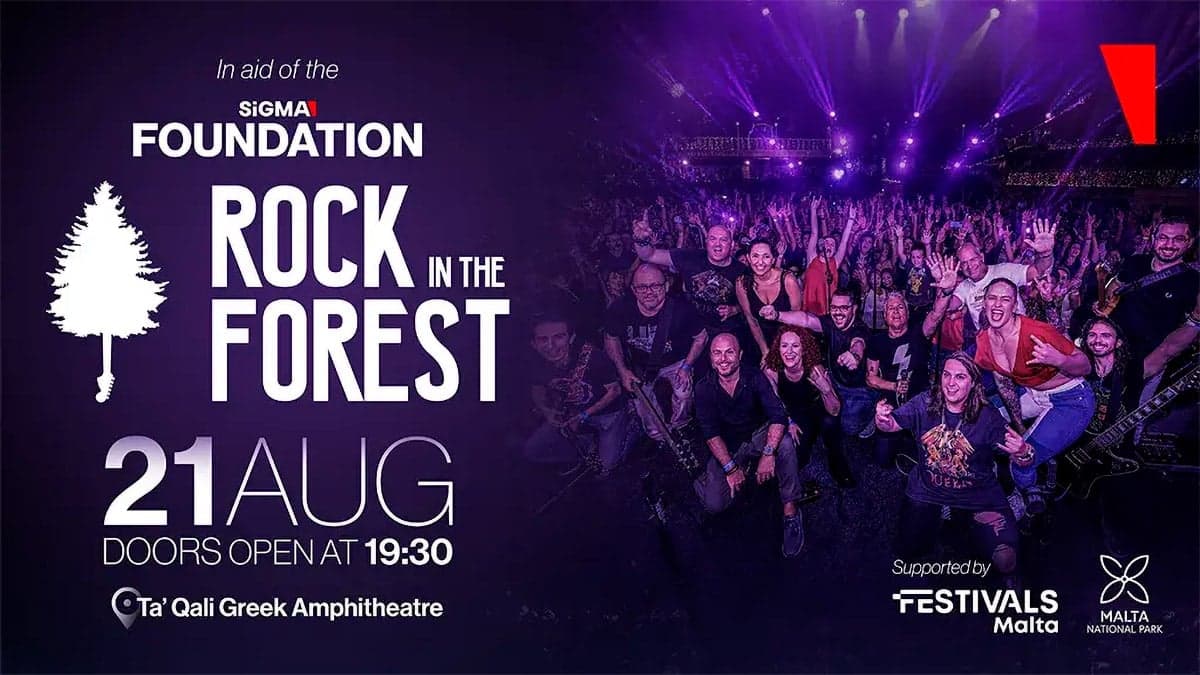 Malta's Rock in the Forest raises funds for SiGMA Foundation