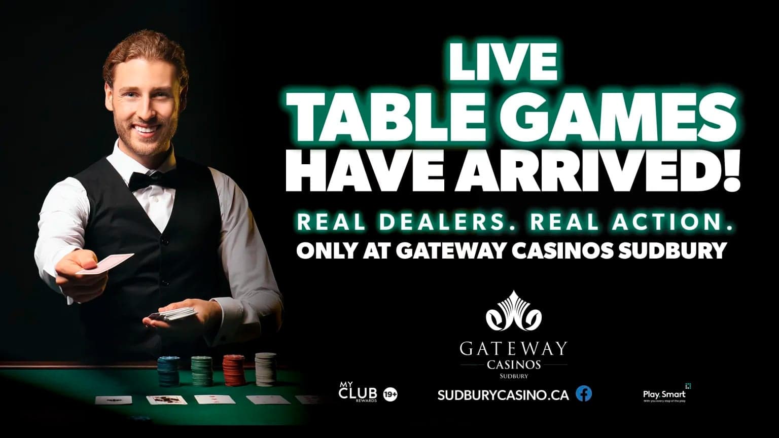 Live dealer tables debut at Ontario's Gateway Casinos Sudbury