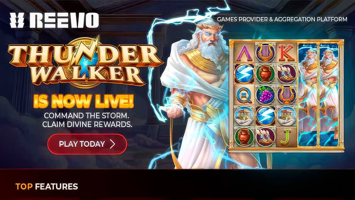 REEVO launches Greek mythology-themed Thunder Walker slot