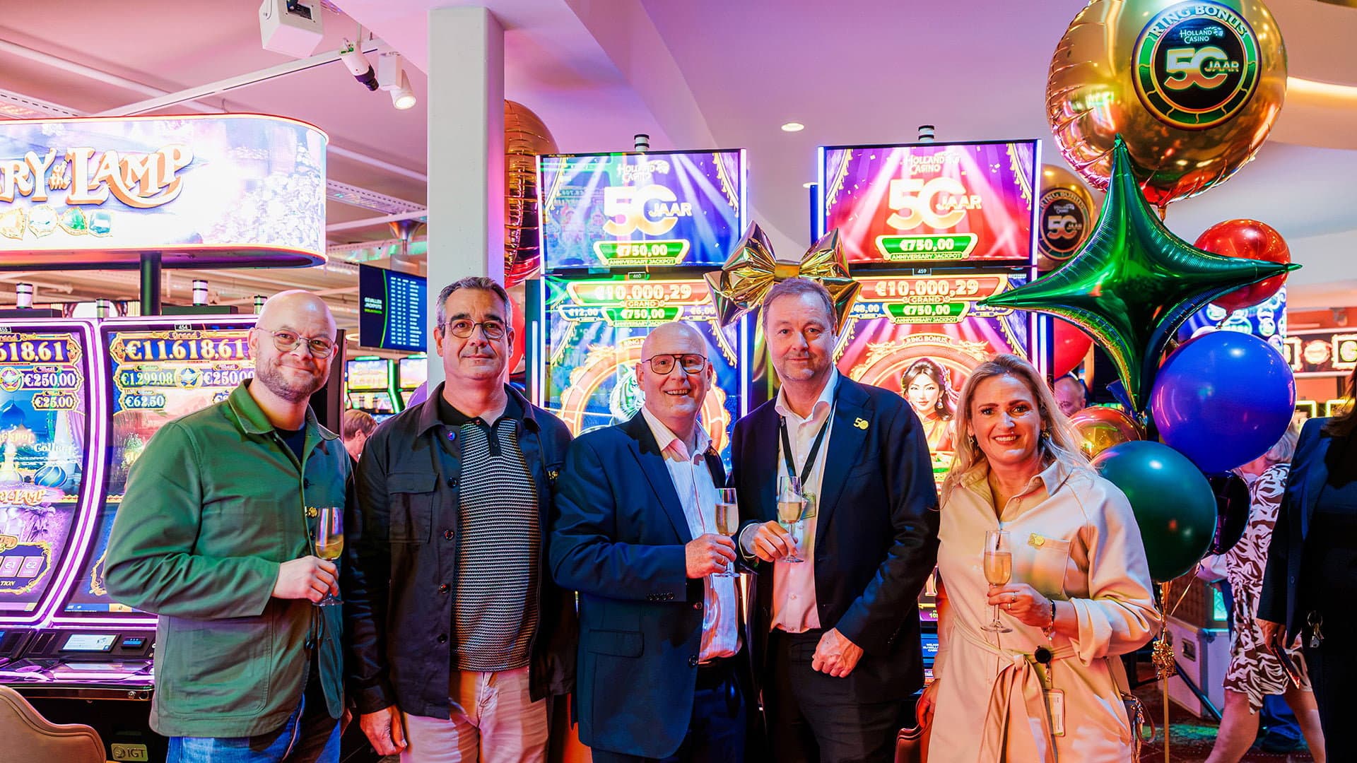 Holland Casino celebrates 50 years with IGT-built Ring of Wealth Anniversary Edition slot