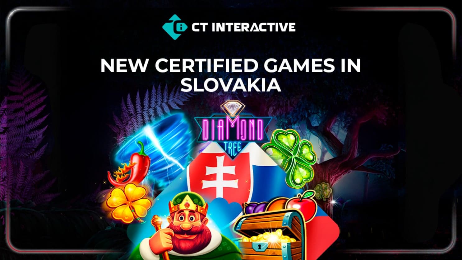 CT Interactive secures certification for 10 additional Diamond Tree Jackpot titles in Slovakia
