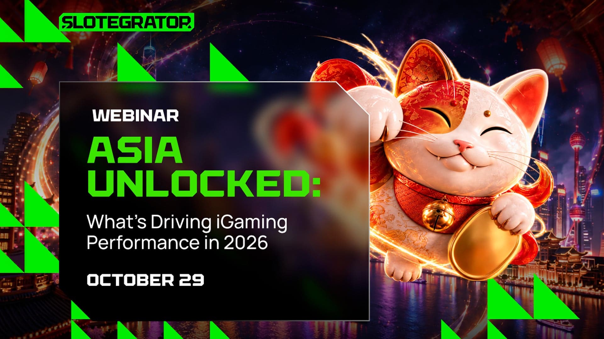 Slotegrator opens registration for Asia iGaming webinar