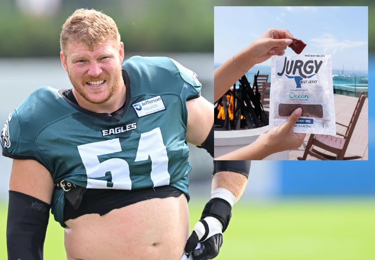 Ocean Casino Resort Launches Limited Edition Beef Jerky With Eagles Lineman Cam Jurgens
